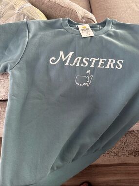 NWT Masters Kids Logo Crewneck Sweatshirt Blue